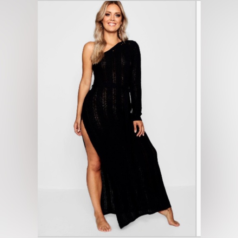 *NWT* belted crochet beach dress